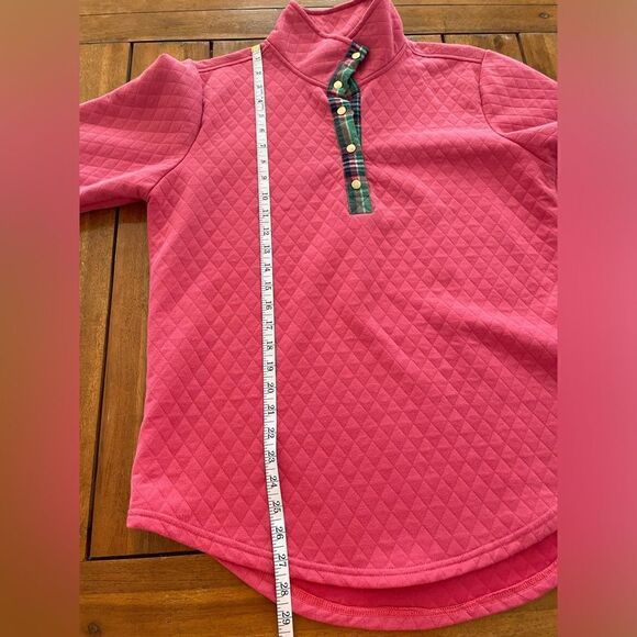 Women’s Quilted Pullover With Plaid Accents Size M 8/10 - Picture 7 of 7